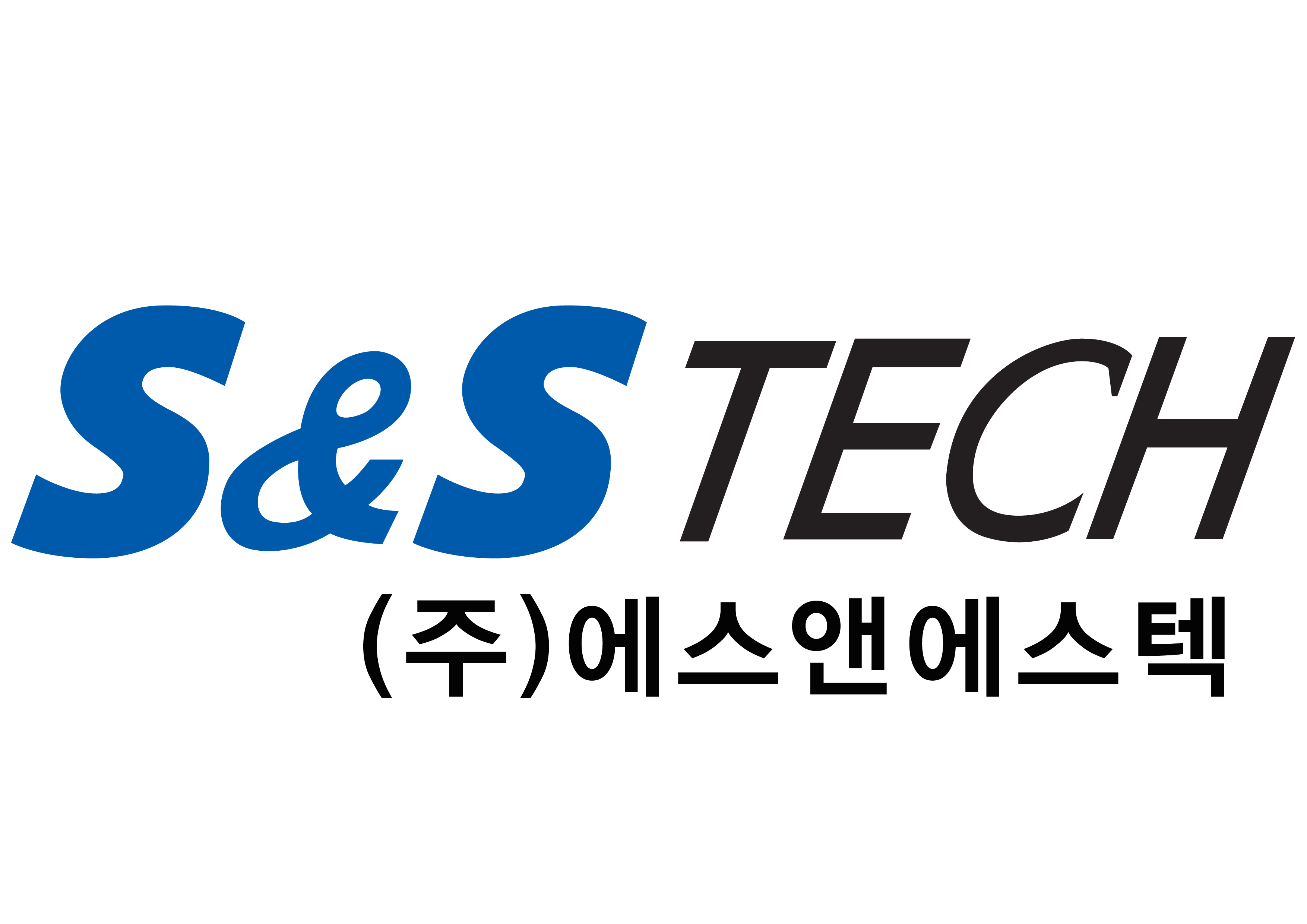 (주)에스앤에스텍 로고